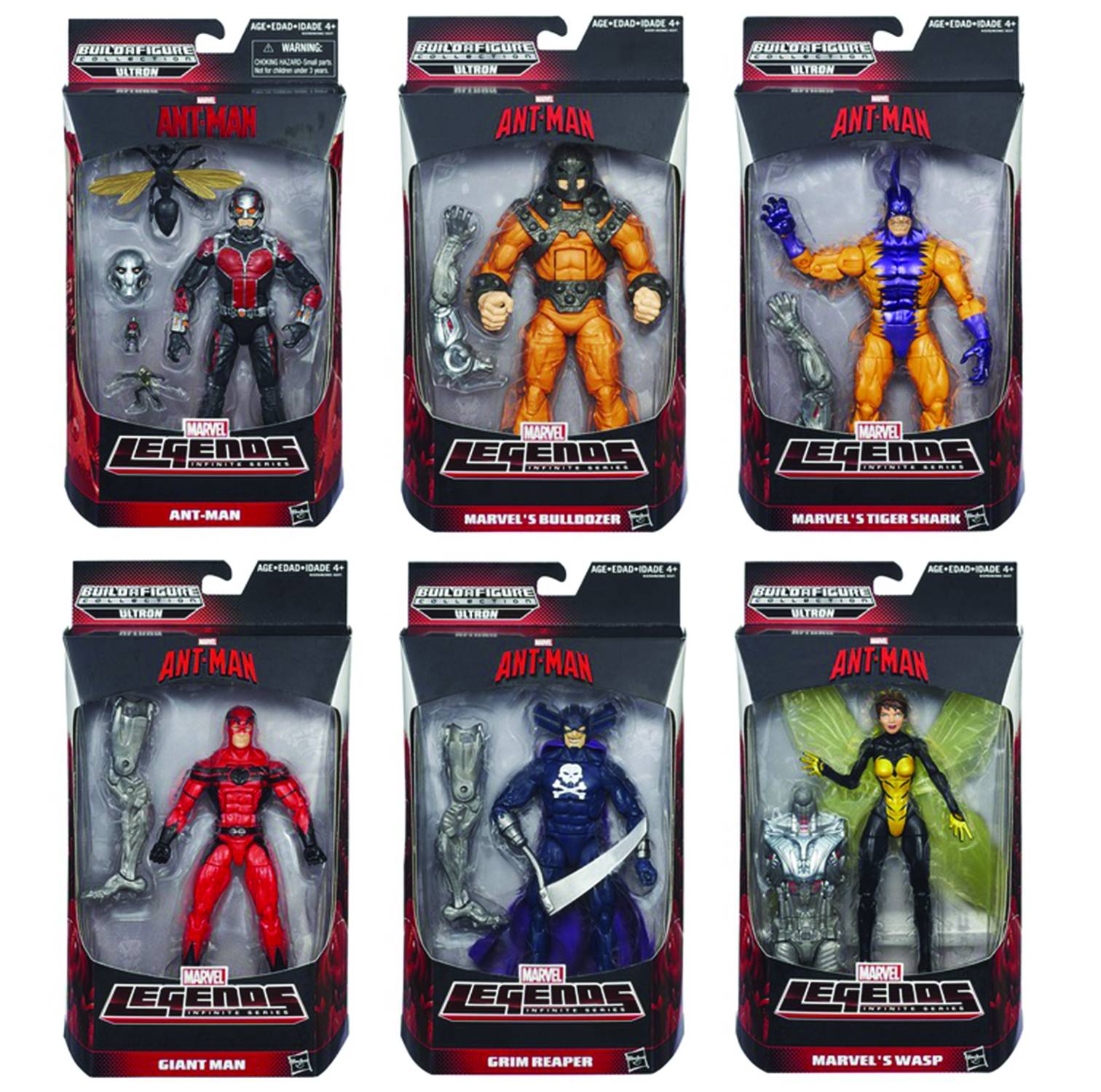 Hasbro Ant-Man Legends Ultron Prime Series - Set of 6 Figures
